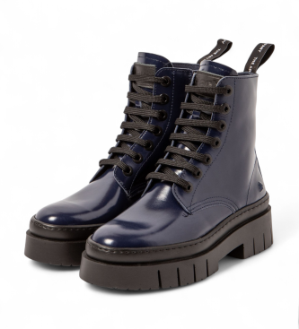 Art Lederstiefeletten 1953 Amberes navy