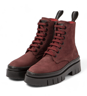 Art Leather ankle boots 1953 burgundy