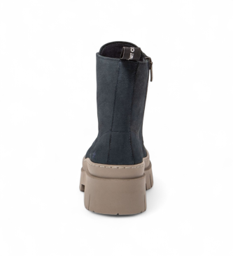 Art Skórzane buty za kostkę 1953 Amberes navy