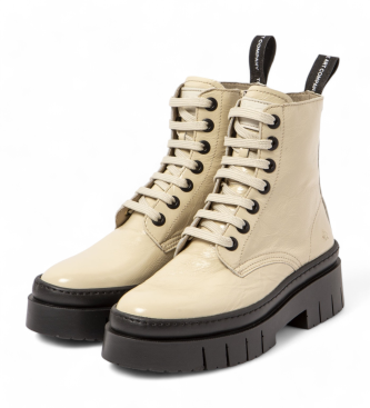 Art Botins em pele 1953 Amberes bege