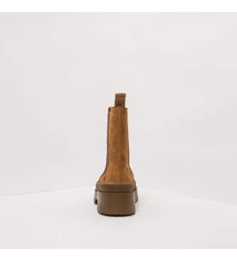 Art Botines de Piel 1954S Amberes marrón -Altura plataforma 5cm-