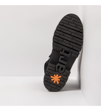 Art Skórzane buty za kostkę 1955S Amberes czarne - obcas 5 cm