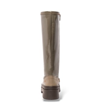 Art Bottes en cuir 1956 Anvers beige