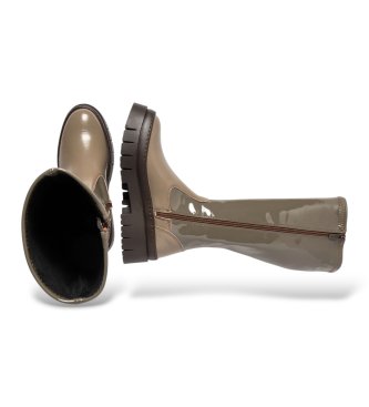 Art Bottes en cuir 1956 Anvers beige