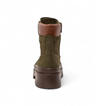 Art Skórzane buty za kostkę 1967 Amberes zielone