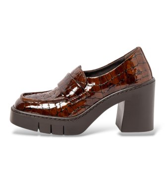 Art Sapatos de Couro 1972 Berna castanho