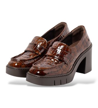 Art Sapatos de Couro 1972 Berna castanho