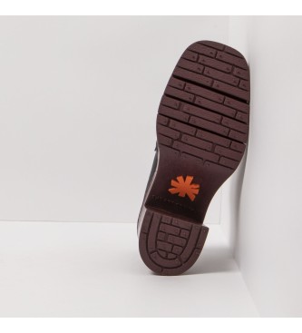 Art Berna chaussures en cuir noir -Hauteur du talon : 9cm- -Hauteur : 9cm 