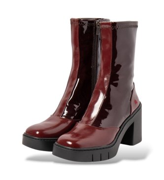 Art Lederstiefeletten 1973 Bern bordeauxrot