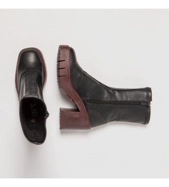 Art Leren laarzen 1973 Berna zwart -Helphoogte 9cm