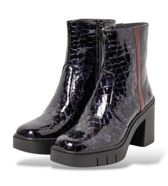 Art Lederstiefeletten 1974 Bern schwarz
