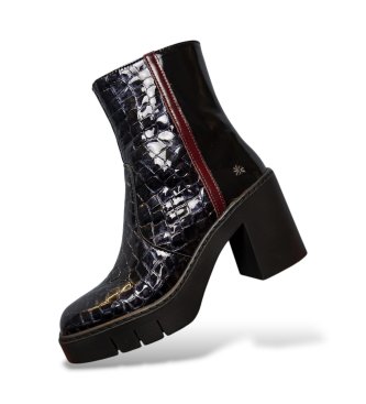 Art Lederstiefeletten 1974 Bern schwarz