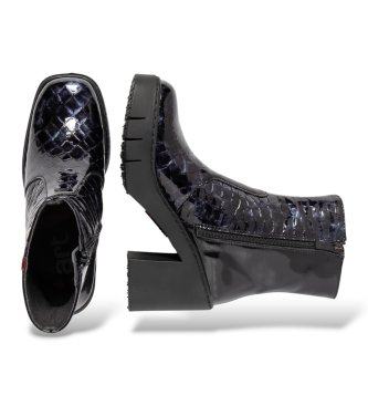 Art Lederstiefeletten 1974 Bern schwarz