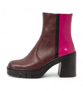 Art Bottines en cuir 1974 Berna marron, rose