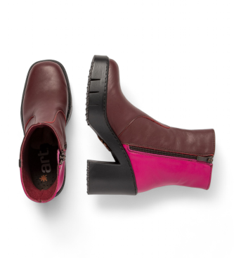 Art Bottines en cuir 1974 Berna marron, rose