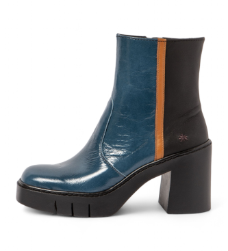 Art Bottines en cuir 1974 bleu