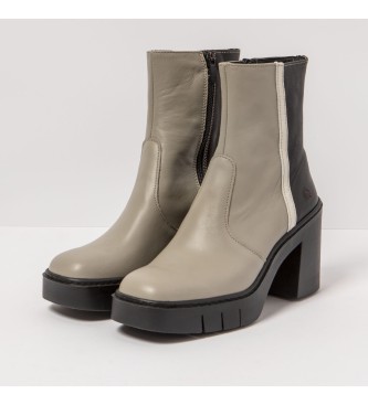 Art Grey, black leather ankle boots -Heel height: 9cm