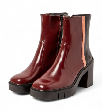 Art Lederstiefeletten 1974 Berna burgundy