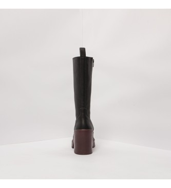 Art 1976 Berna black leather boots -Heel height 9cm