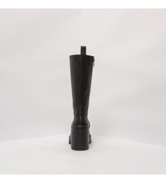 Art 1976 Škornji iz usnja Nappa črne barve -Višina pete: 9 cm