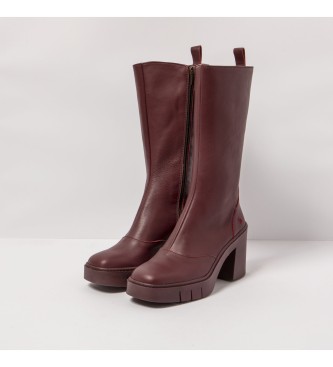 Art Maroon 1976 Berna leather boots -Heel height 9cm