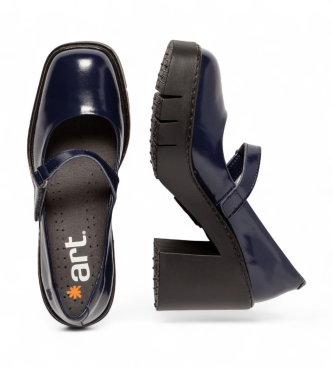 Art Scarpe in pelle 1977 Bern Navy