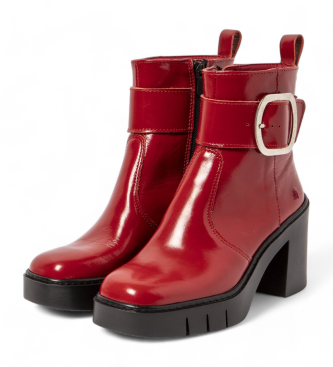 Art Bottines en cuir 1979 rouge