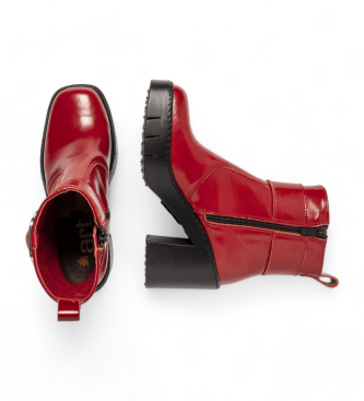 Art Bottines en cuir 1979 rouge