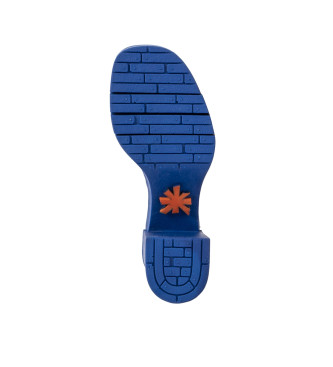 Art 1990 Eivissa beli usnjeni sandali -Višina pete 8,5 cm