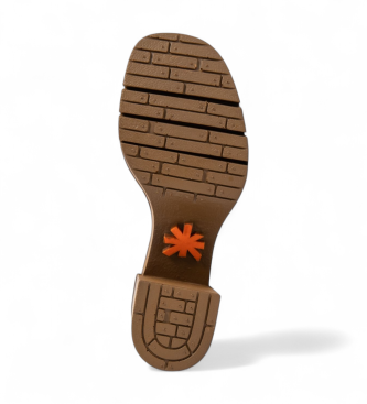 Art Sandalias de Piel 1990 Eivissa amarillo