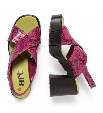 Art 1990 Eivissa pink leather sandals