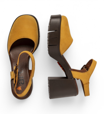 Art Leather sandals 1991 Eivissa yellow