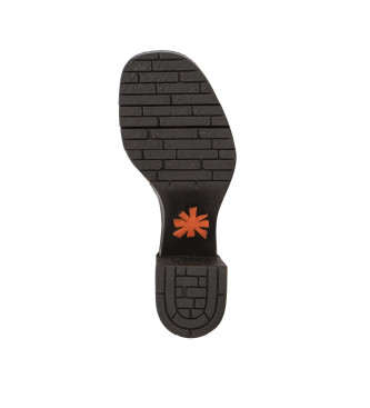 Art Leren sandalen 1992F Eivissa rood -Hoogte hak 8,5cm