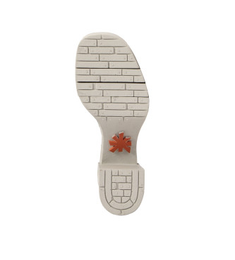 Art 1992F Eivissa sandaler i slvfarvet lder -Hlhjde 8,5 cm