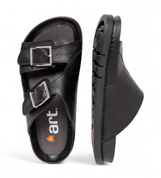Art Skórzane sandały 2020 Menorca czarne
