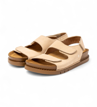 Art Leather Sandals 2023 Kassel beige