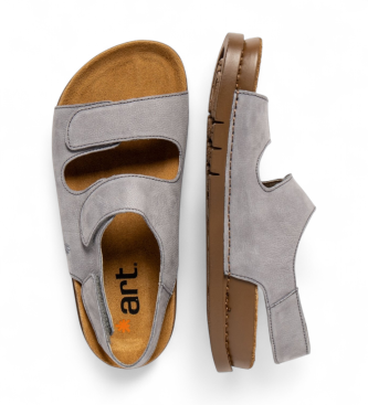 Art Leather Sandals 2023 Kassel blue