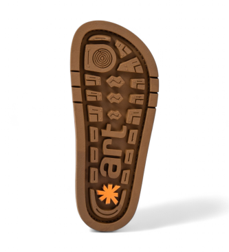 Art Leather Sandals 2023 Kassel green