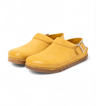 Art Leather Clogs 2024 Roma yellow