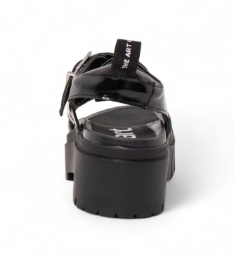 Art Skórzane sandały 2041 Leeds czarne