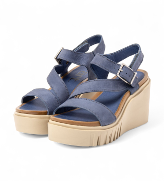 Art Leren sandalen 2080 Catania blauw