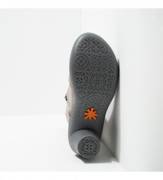 Art Stivali in pelle 1449 Alfama grigio -Altezza tacco n 6,5cm-
