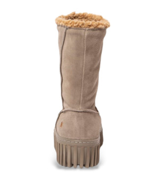 Art Lederstiefeletten 1511 taupe