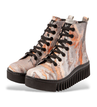 Art Bottines en cuir 1513F gris