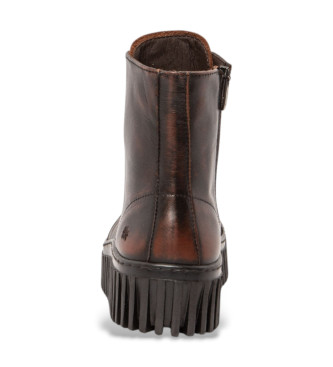 Art Leren enkellaarsjes 1517 Brighton bruin