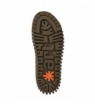 Art Stivaletti in pelle 1531 nero -Altezza plateau 5cm-