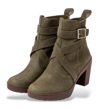 Art Leather ankle boots 1763 green