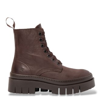 Art Botas de couro 1953 Amberes marrom