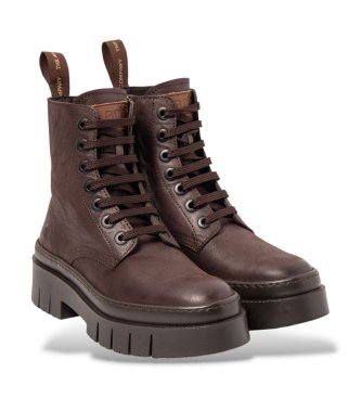 Art Botas de couro 1953 Amberes marrom