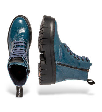 Art Bottines en cuir 1953 bleu